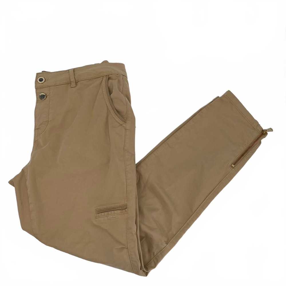 Mos Mosh Tan Valerine 7/8 Pants | Women’s Regular 10 Cargo Straight Leg